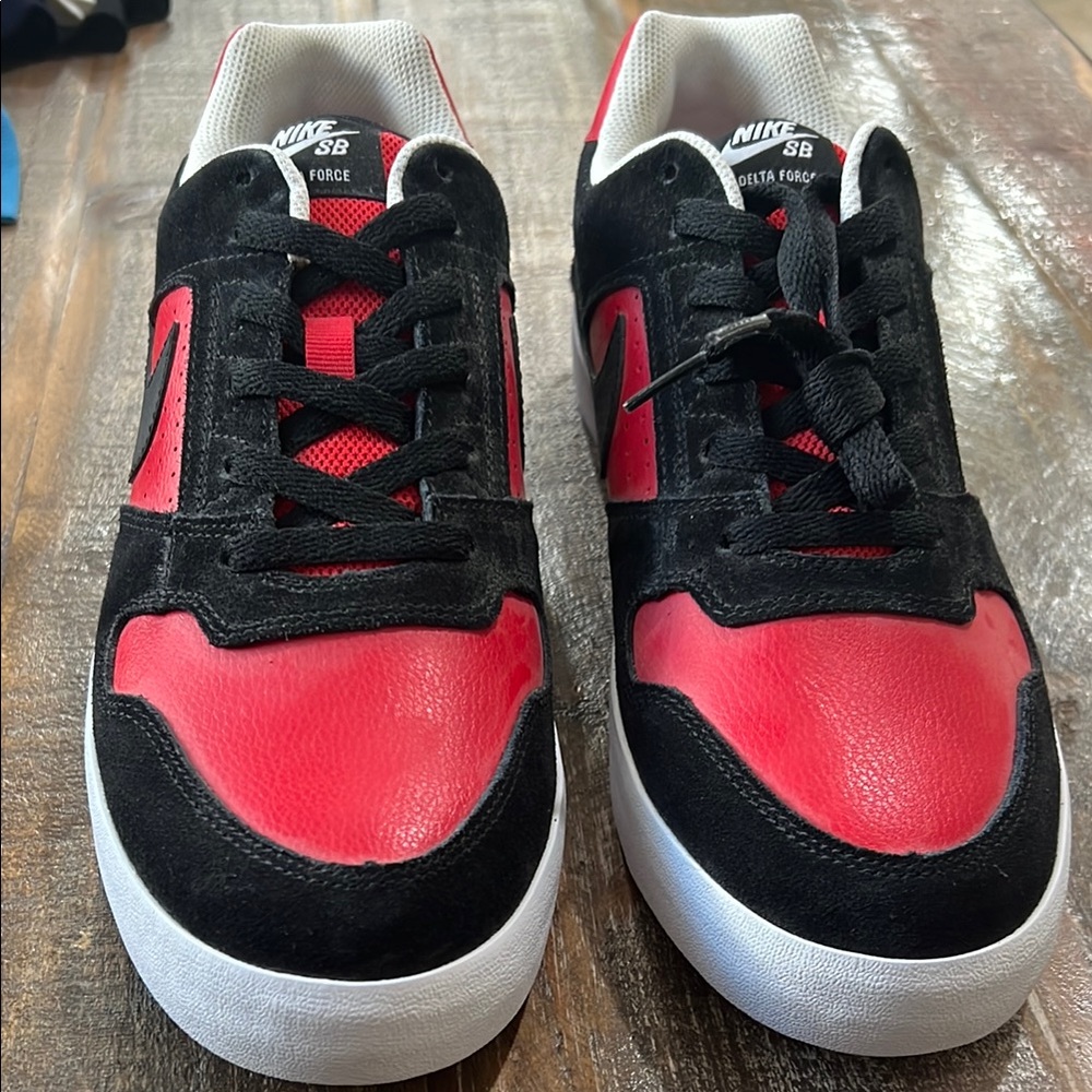 Nike SB Red and Black Skate Shoes
